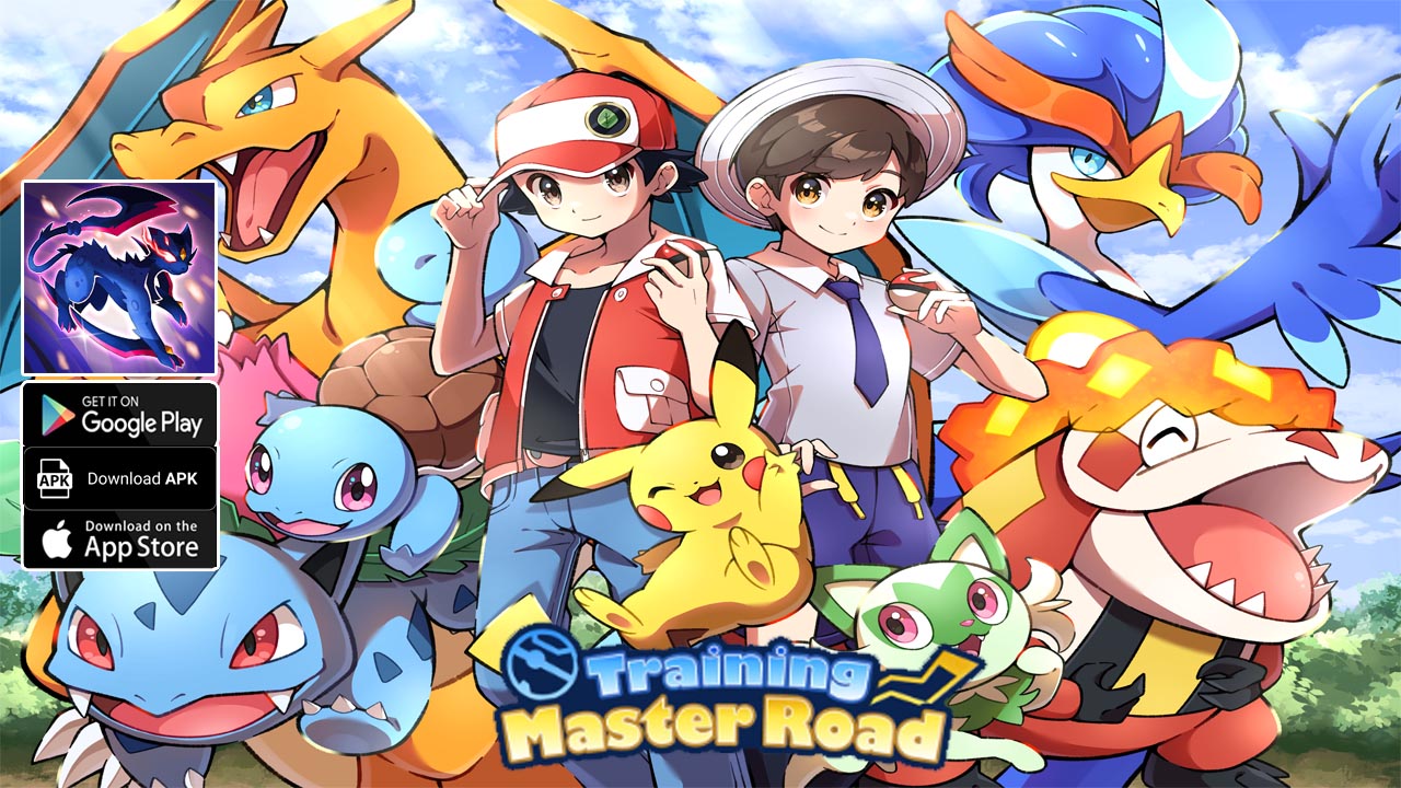 Training Master Road Gameplay iOS Android APK | Training Master Road Mobile Pokemon Idle RPG Game | Training Master Road by Adidas Benelux B.V. 