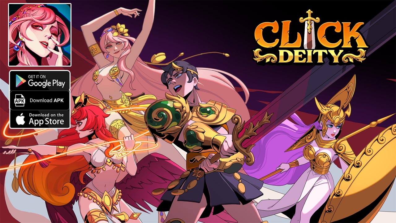 Click Deity Gameplay Android iOS APK | Click Deity Mobile RPG Game | Click Deity by DH-Games 