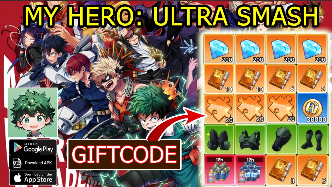 My Hero Ultra Smash & 9 Giftcodes | All Redeem Codes My Hero Ultra Smash - How to Redeem Code | My Hero Ultra Smash by YA Technology 