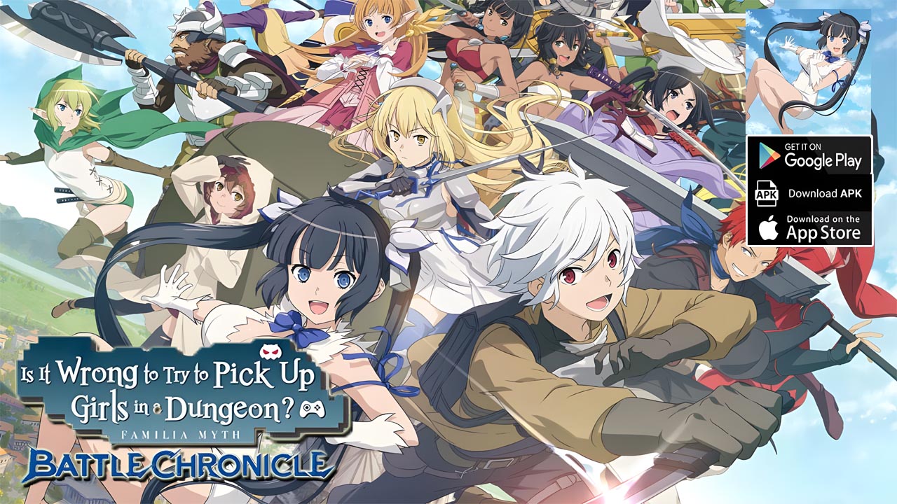 DanMachi BATTLE CHRONICLE Gameplay Android iOS APK | DanMachi BATTLE CHRONICLE Mobile RPG Game | DanMachi BATTLE CHRONICLE by Aiming Inc 
