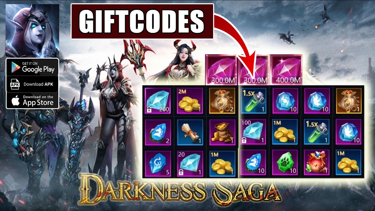 Darkness Saga & 5 Giftcodes | All Redeem Codes Darkness Saga - How to Redeem Code | Darkness Saga by Leniu Games 