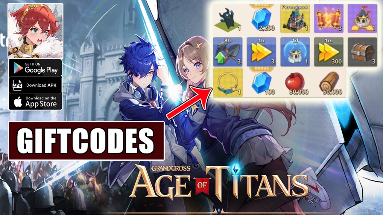 Grand Cross Age of Titans & 3 Giftcodes | All Redeem Codes Grand Cross Age of Titans Global - How to Redeem Code | Grand Cross Age of Titans by Netmarble 