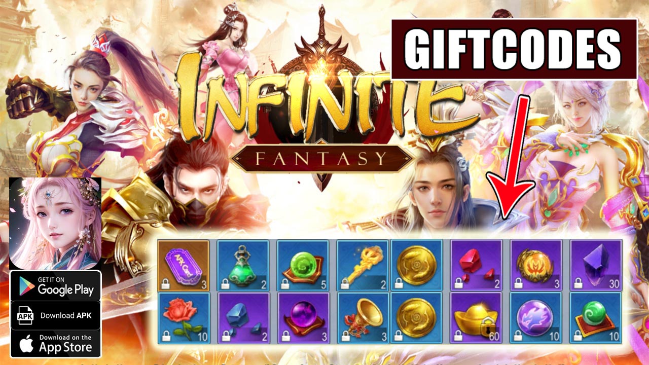 Infinite Fantasy M & 4 Giftcodes | All Redeem Codes Infinite Fantasy M - How to Redeem Code | Infinite Fantasy M by LokfungGame 