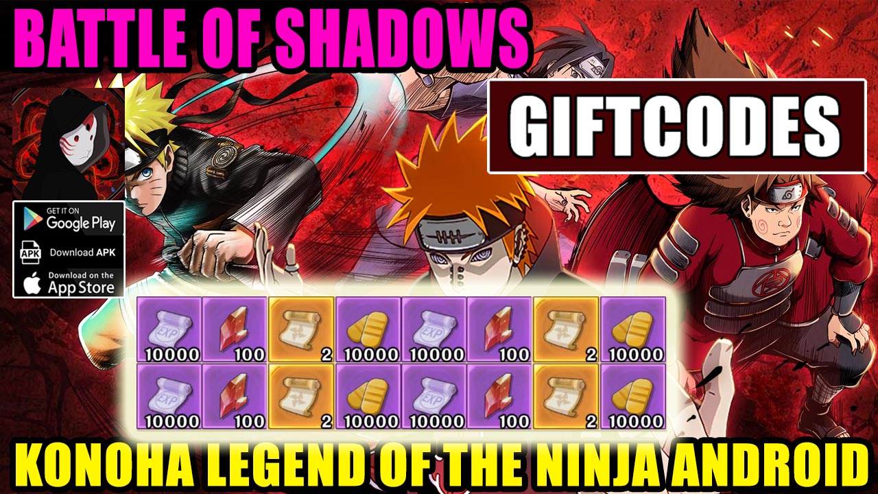 Battle Of Shadows & 16 Giftcodes | All Redeem Codes Battle Of Shadows - How to Redeem Code | 🎉Konoha Legend Of The Ninja Android 