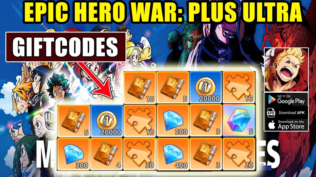 Epic Hero War Plus Ultra & 6 Giftcodes | All Redeem Codes Epic Hero War Plus Ultra - How to Redeem Code | Epic Hero War Plus Ultra by XQ GAMES CO LTD 