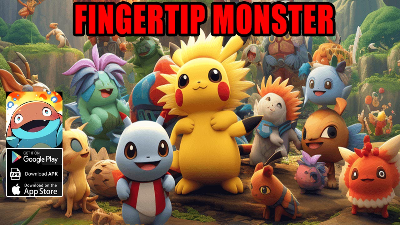 Fingertip Monster Gameplay Android APK | Fingertip Monster Mobile Pokemon Idle RPG | Fingertip Monster by Space Wave Magic Studio 