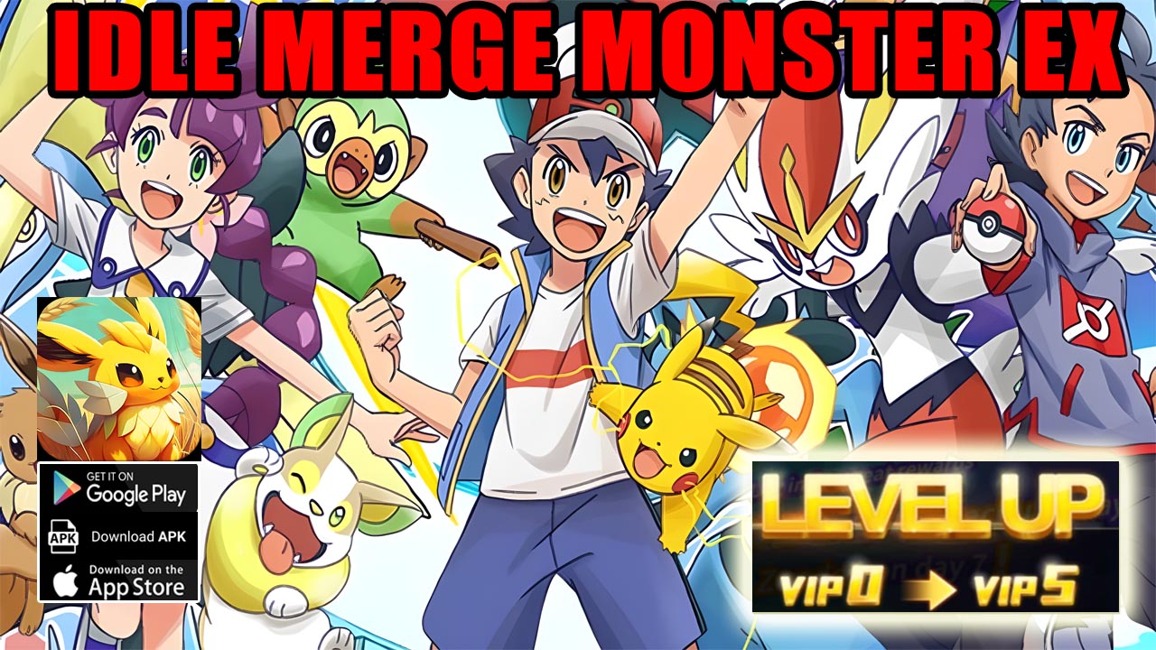 Idle Merge Monster EX Gameplay Android iOS APK | Idle Merge Monster EX Mobile Pokemon Idle RPG | Idle Merge Monster EX by JH GAME 