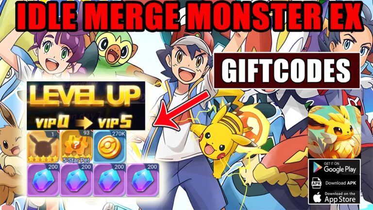 Idle Merge Monster EX & 6 Giftcodes How to Redeem Code