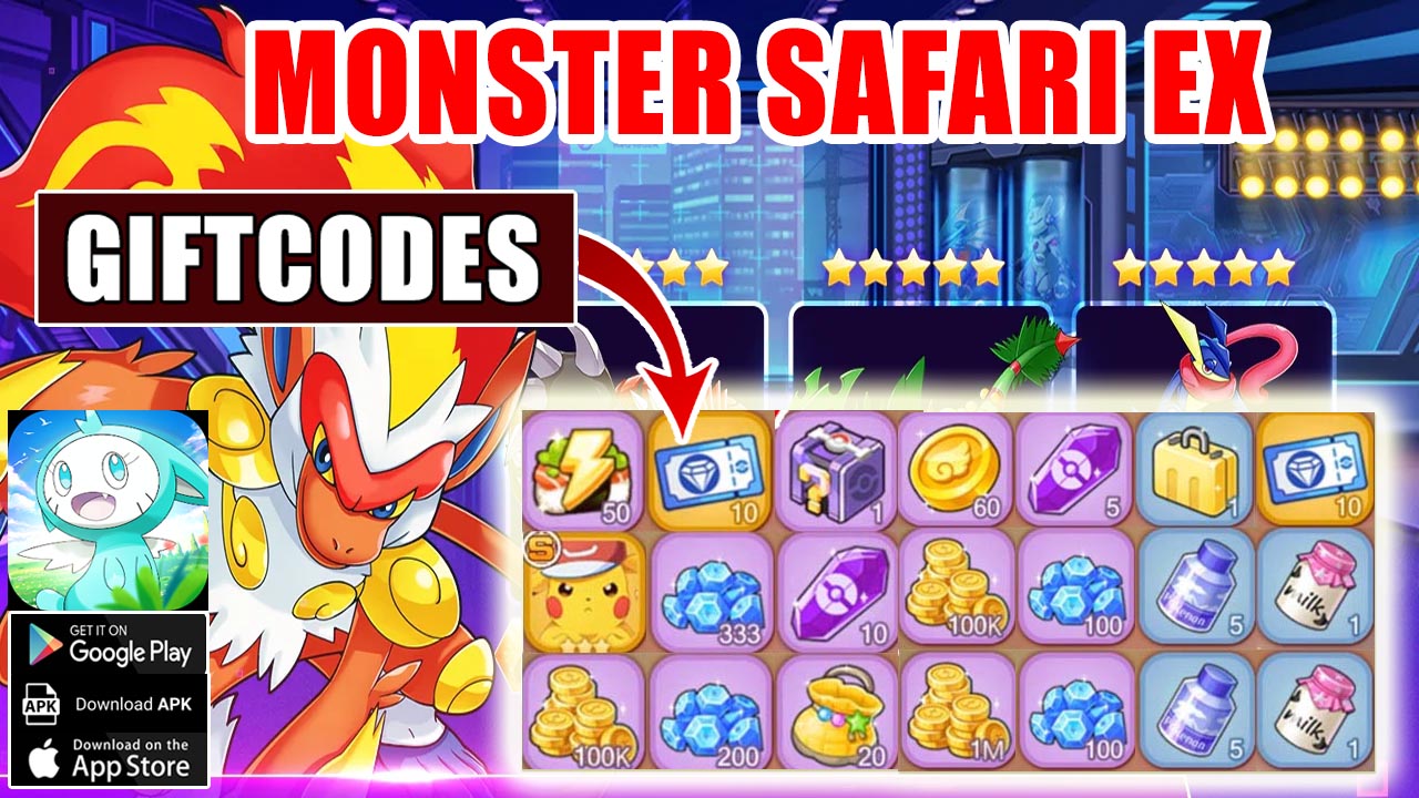 Monster Safari EX & 6 Giftcodes | All Redeem Codes Monster Safari EX - How to Redeem Code | Monster Safari 