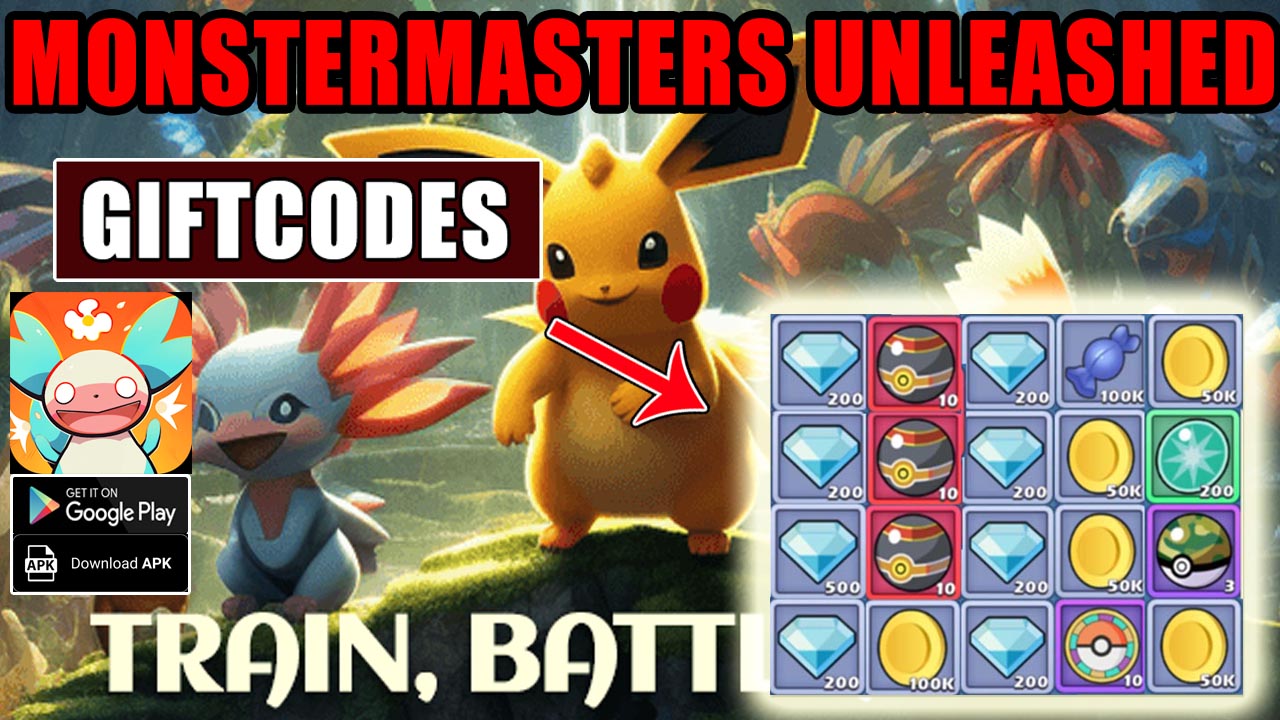 MonsterMasters Unleashed & 13 Giftcodes Gameplay Android APK | All Redeem Codes MonsterMasters Unleashed - How to Redeem Code | MonsterMasters Unleashed by Virtual Phantom Studio 