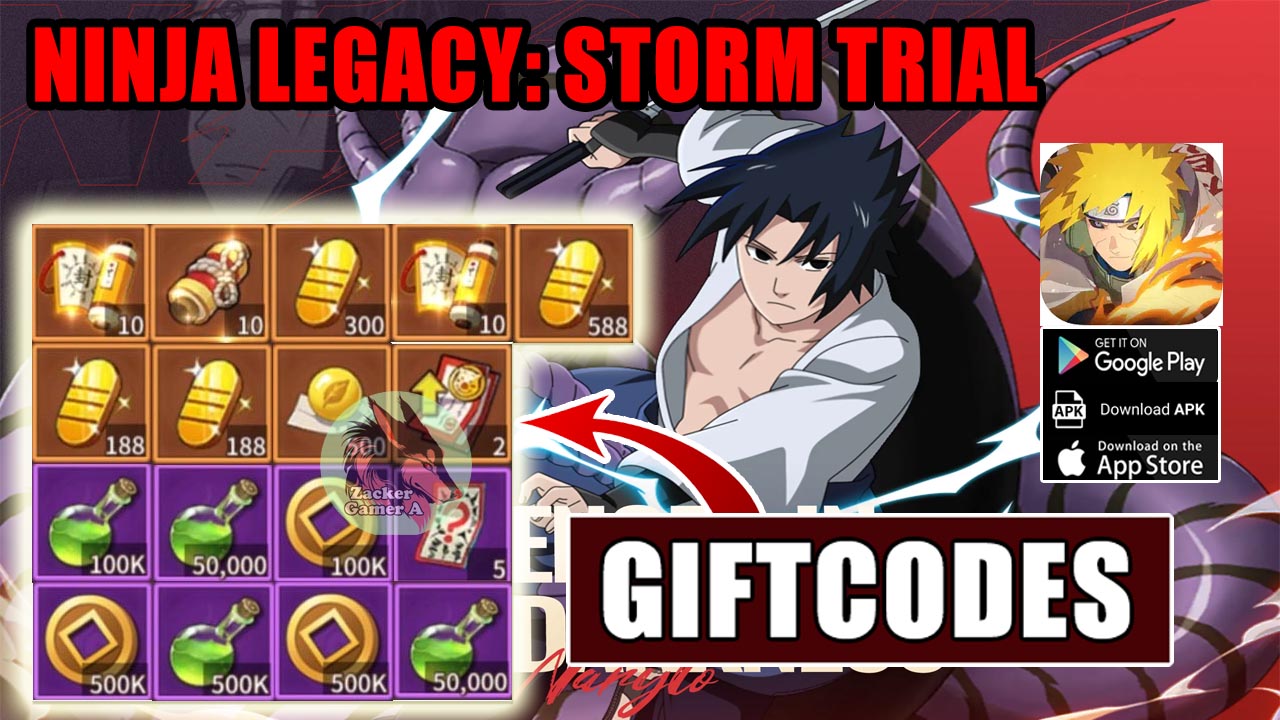 Ninja Legacy Storm Trial & 8 Giftcodes | All Redeem Codes Ninja Legacy Storm Trial - How to Redeem Code | Ninja Legacy Storm Trial Mobile iOS Android 
