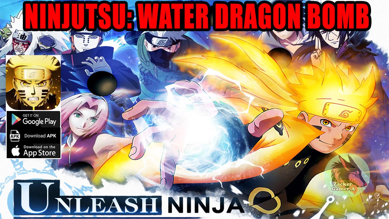 Ninjutsu Water Dragon Bomb Gameplay Android iOS APK | Ninjutsu Water Dragon Bomb Mobile Naruto Idle RPG | Ninjutsu Water Dragon Bomb by Power2 Ltd 