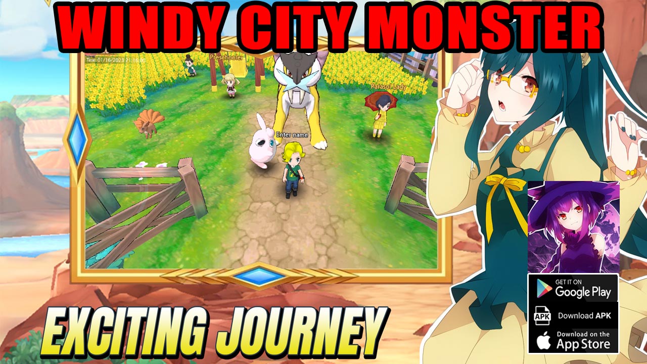 Windy City Monster Gameplay Android APK | Windy City Monster Mobile Pokemon RPG Game | Windy City Monster by Ele Link 