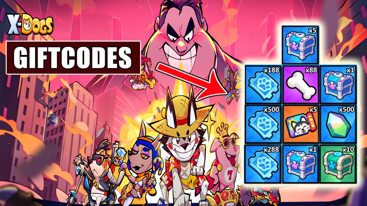 X Dogs & 3 Giftcodes | All Redeem Codes X Dogs Mobile Game | X Dogs: Get 999 Draws by SPARKGAME 