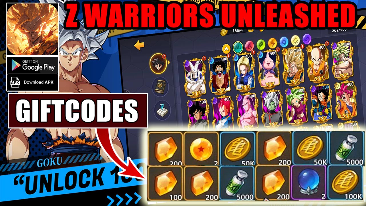 Z Warriors Unleashed & 5 Giftcodes | All Redeem Codes Z Warriors Unleashed - How to Redeem Code | Z Warriors Unleashed by Jay Woodall 