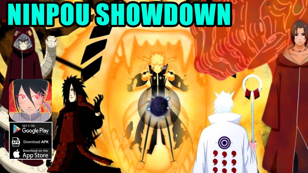 Ninpou Showdown Gameplay Android iOS APK | Ninpou Showdown Mobile Naruto Idle RPG | Ninpou Showdown by Rosebay01 