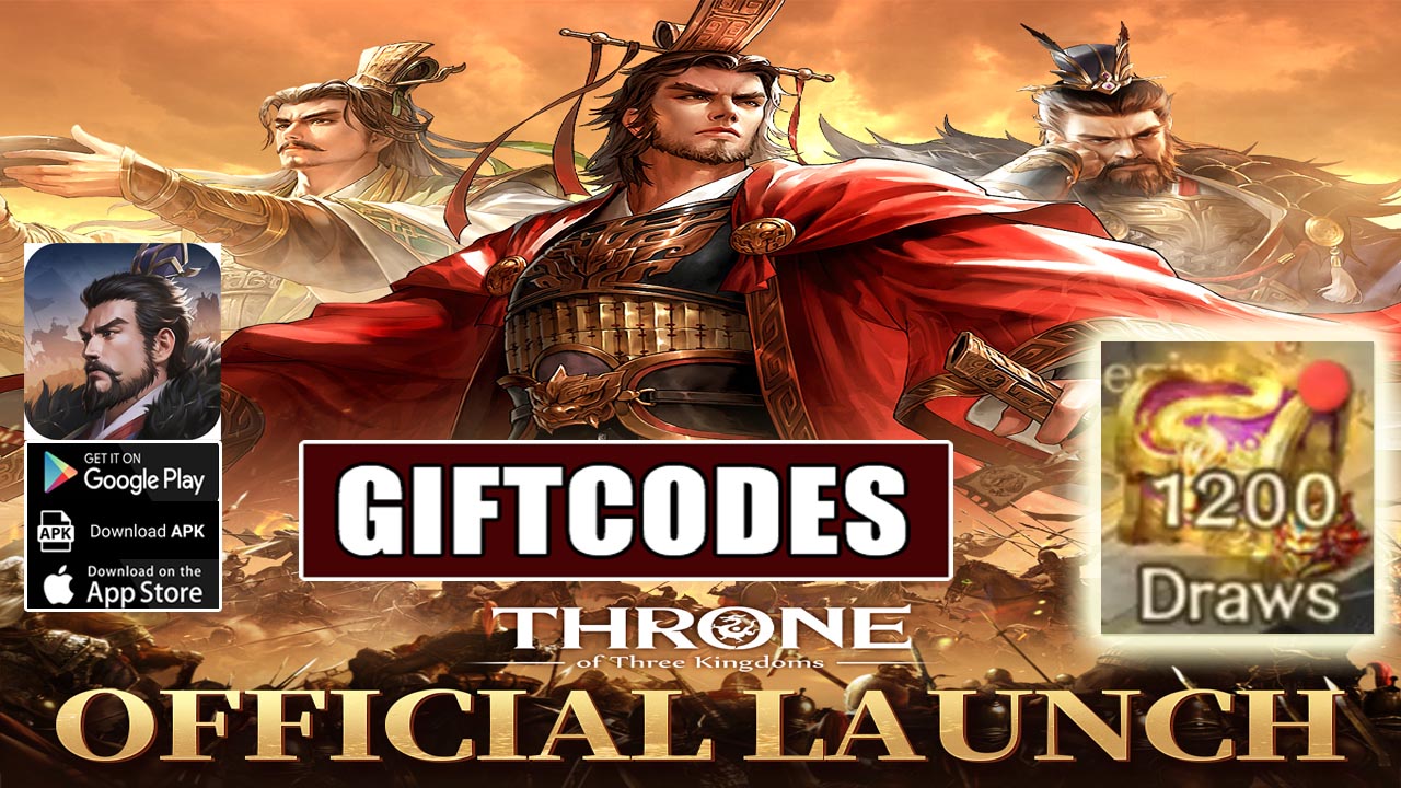 Throne Of Three Kingdoms & Giftcodes | All Redeem Codes Throne Of Three Kingdoms - How to Redeem Code | Throne Of Three Kingdoms by Gacraze Entertainment Limited 