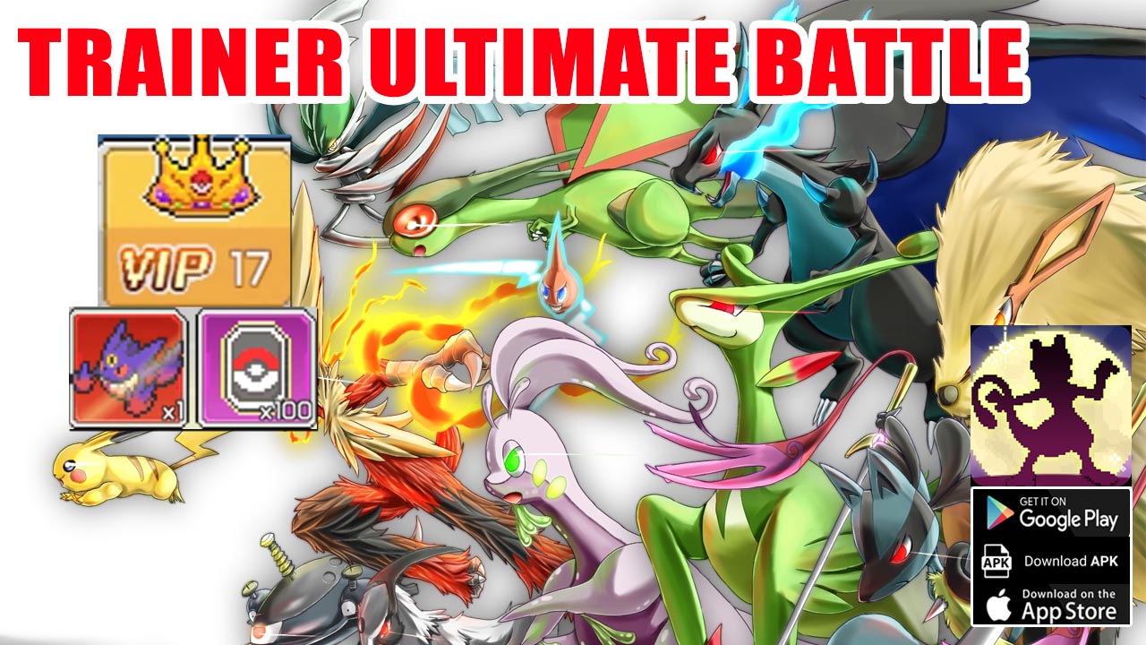 Trainer Ultimate Battle Gameplay Android iOS APK | Trainer Ultimate Battle Mobile Pokemon RPG Game | Trainer Ultimate Battle by Martian Warfare 
