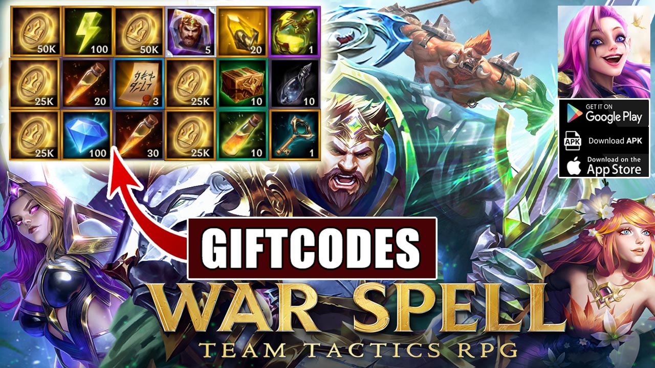 War Spell Team Tactics RPG & 8 Giftcodes | All Redeem Codes War Spell Team Tactics RPG - How to Redeem Code | War Spell - Team Tactics RPG by WESTLAKE TECHNOLOGIES 