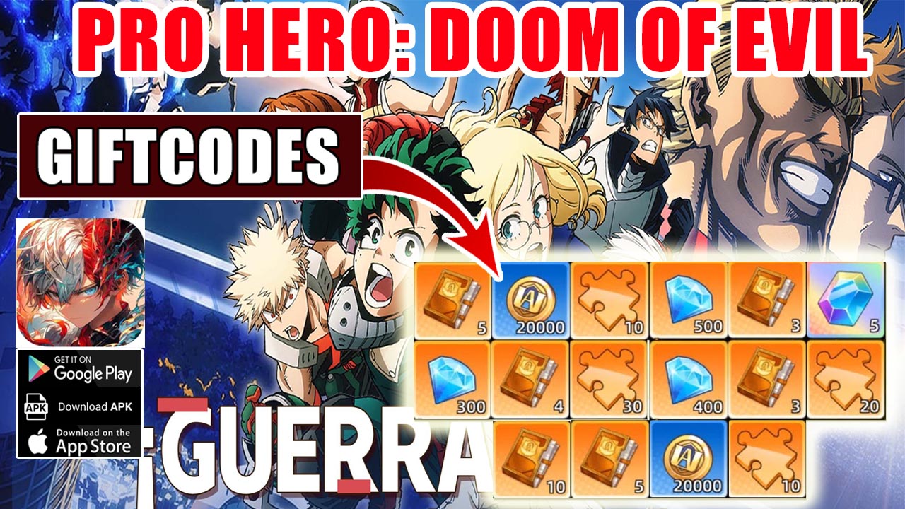 Pro Hero Doom of Evil & 6 Giftcodes | All Redeem Codes Pro Hero Doom of Evil - How to Redeem Code 