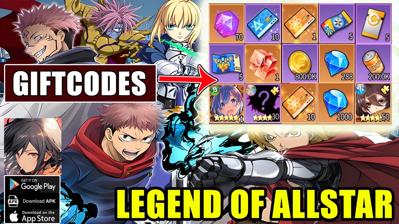 Legend Of Allstar & 5 Giftcodes | All Redeem Codes Legend Of Allstar - How to Redeem Code | Legend Of Allstar by Oliver HA 