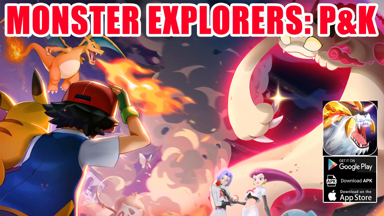 Monster Explorers P&K Gameplay Android iOS APK | Monster Explorers P&K Mobile Pokemon RPG | Monster Explorers P&K by H.Gene studio 