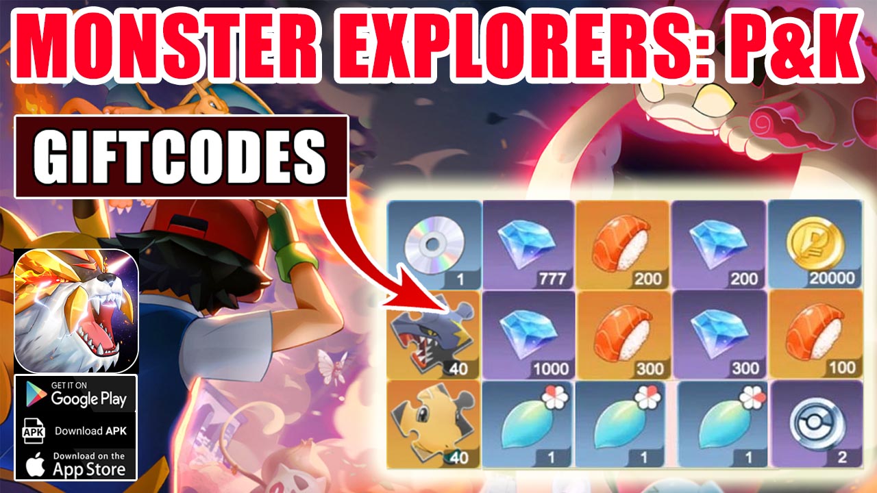 Monster Explorers P&K & 10 Giftcodes | All Redeem Codes Monster Explorers P&K - How to Redeem Code | Monster Explorers P&K by H.Gene studio 
