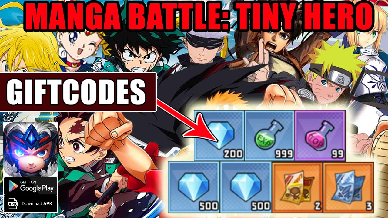 Manga Battle Tiny Hero & 4 Giftcodes | All Redeem Codes Manga Battle Tiny Hero Mobile - How to Redeem Code | Manga Battle Tiny Hero by Scott Lorrie 