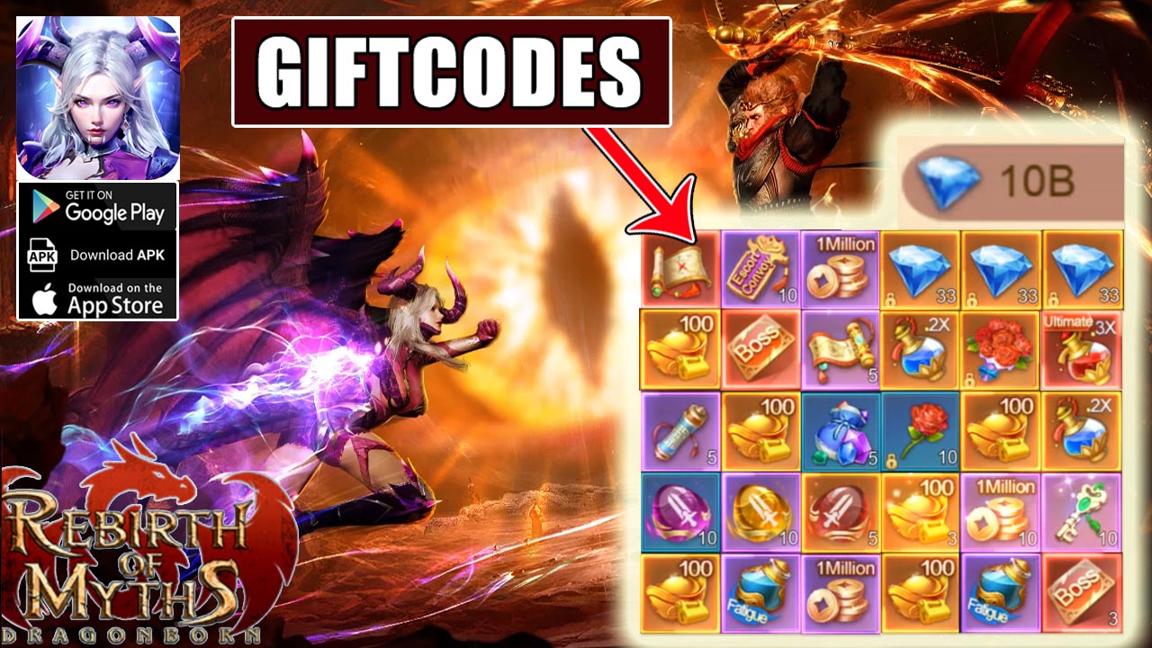 Rebirth Of Myths Dragonborn & 14 Giftcodes Gameplay Android iOS APK | All Redeem Codes Rebirth Of Myths Dragonborn - How to Redeem Code | Rebirth Of Myths Dragonborn by 9RING 