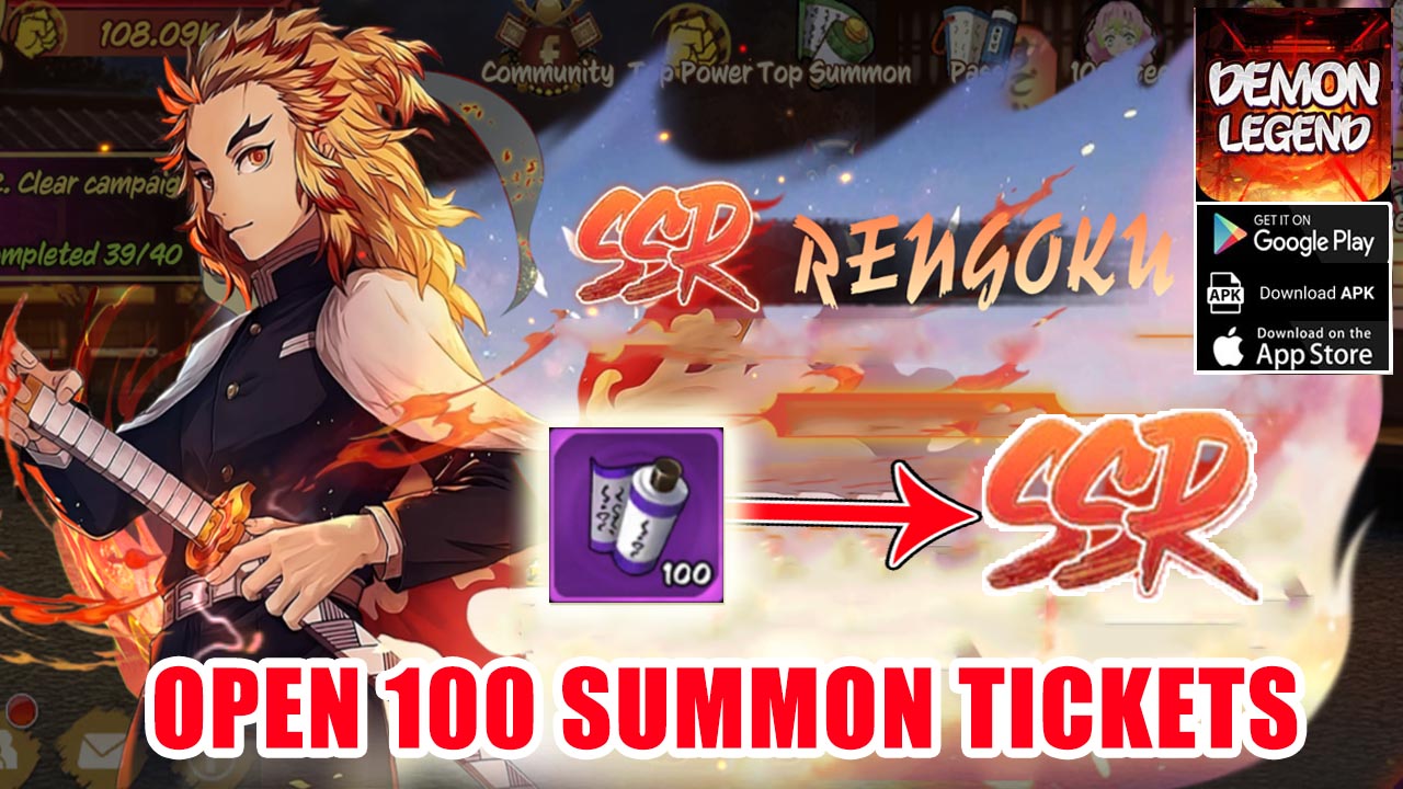 Demon Legend Fury Open 100 Summon Tickets | Demon Legend Fury Mobile New Demon Slayer Game | Demon Legend: Fury - Voyage: Demon Hunter 