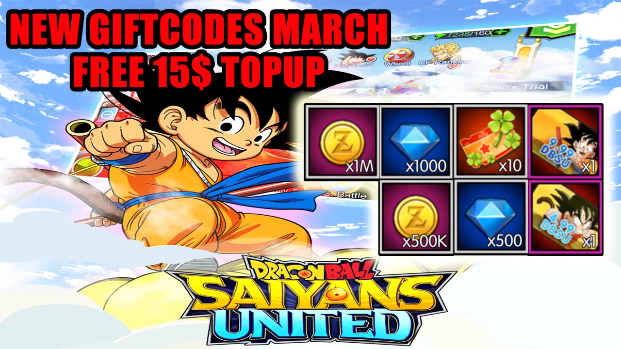 Dragon Ball Saiyans United & 2 New Giftcodes March | All Redeem Codes Dragon Ball Saiyans United - How to Redeem Code | Dragon Ball Saiyans United 