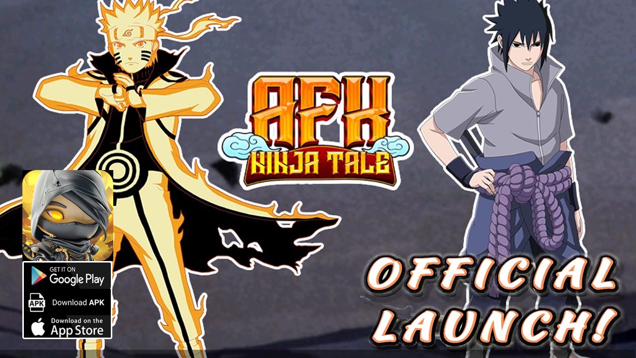 AFK Ninja Tale Gameplay Android iOS APK Official Launch | Ninja Tale AFK Mobile Naruto Idle RPG Game by ShaFun Games 