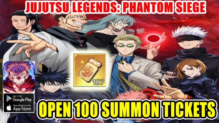 Jujutsu Legends Phantom Siege/Jujutsu Battles Tokyo Saga Gameplay Open 100 Summon Tickets | Jujutsu Legends Phantom Siege Mobile New Jujutsu Kaisen Idle RPG | Jujutsu Legends - Phantom Siege by RONGHUI GROUP