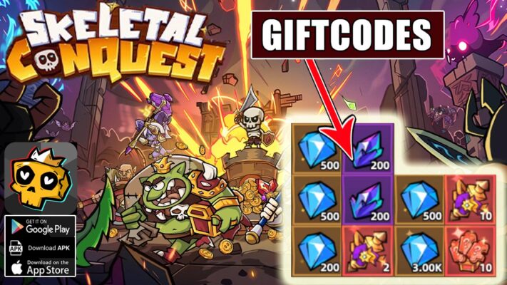 Skeletal Conquest & 5 Giftcodes Gameplay Android APK | All Redeem Codes Skeletal Conquest - How to Redeem Code | Skeletal Conquest by Rita Wang