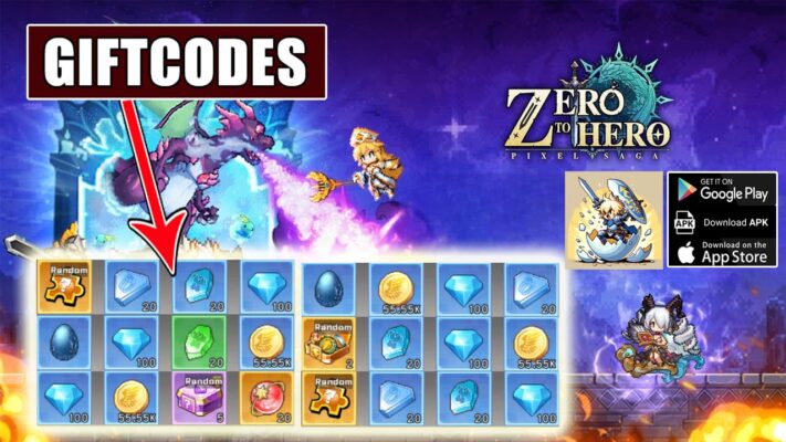 Zero To Hero Pixel Saga & 6 Giftcodes | All Redeem Codes Zero To Hero Pixel Saga - How to Redeem Code | Zero To Hero Pixel Saga by RASTAR GAMES HK