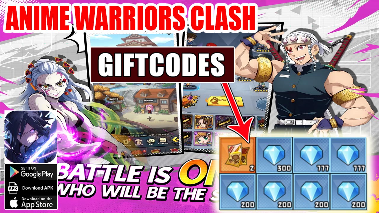 Anime Warriors Clash & 7 Giftcodes Gameplay iOS Android APK | All Redeem Codes Anime Warriors Clash - How to Redeem Code 