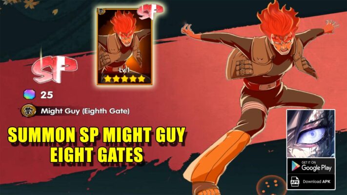 Rasengan Rivals Gameplay Summon SP Might Guy Eight Gate | Rasengan Rivals Mobile Naruto RPG Game by Crystal Throne