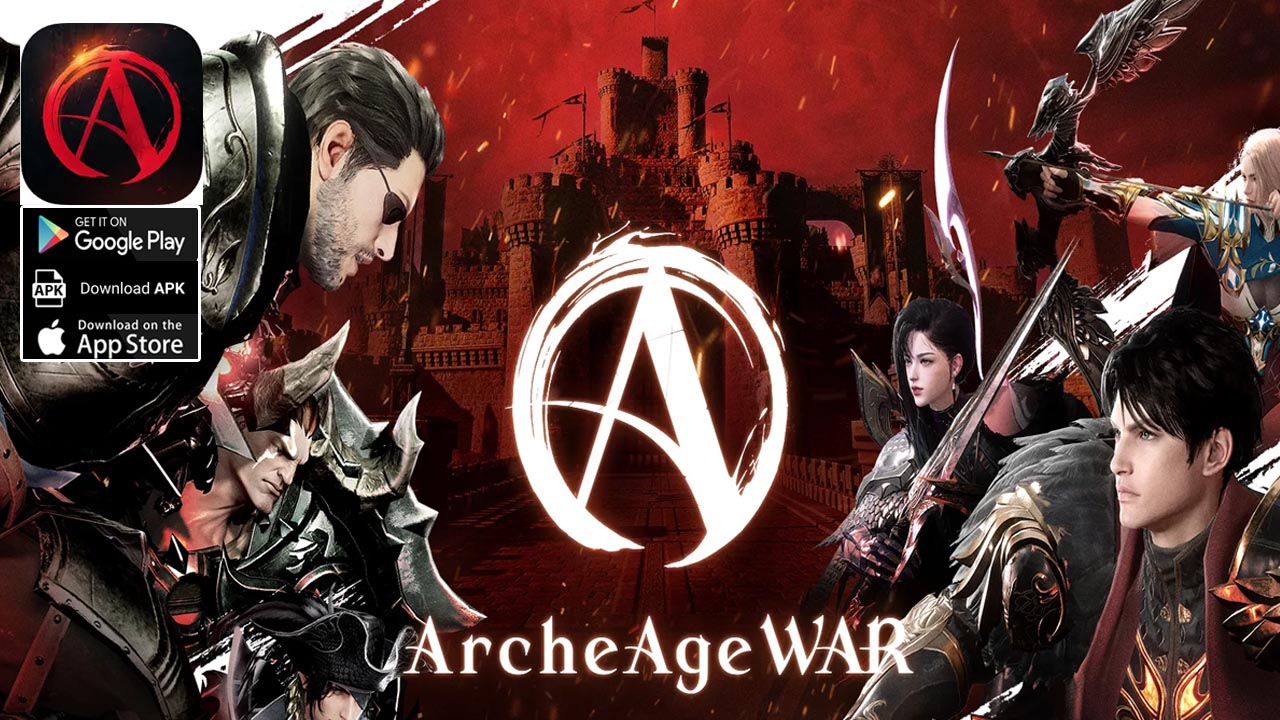 ArcheAge WAR Gameplay Android iOS Official Launch | ArcheAge WAR Mobile English MMORPG Game by Kakao Games Corp 