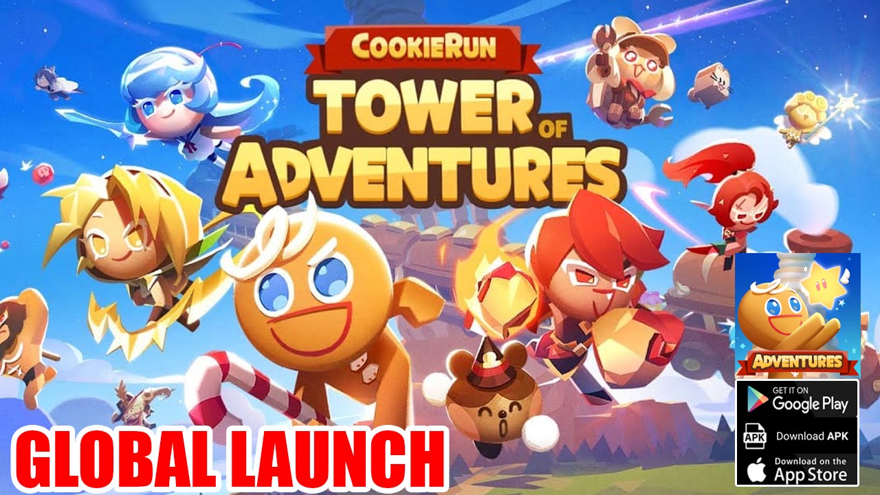 CookieRun Tower Of Adventures Gameplay Android iOS APK Global Launch | CookieRun Tower Of Adventures Mobile ARPG Game by Devsisters Corporation 
