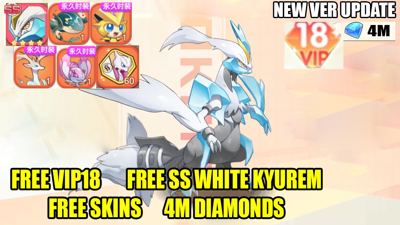 Pocket Incoming New Gameplay Free SS White Kyurem - Free Skins | Pocket Incoming Mobile New Private Server 2024 
