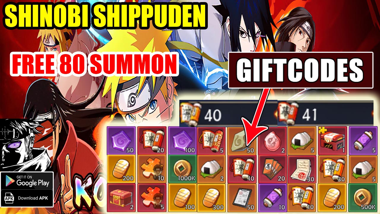 Shinobi Shippuden & 9 Giftcodes | All Redeem Codes Shinobi Shippuden - How to Redeem Code 
