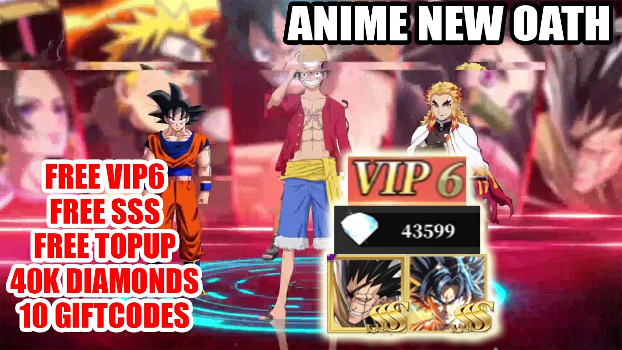 Anime New Oath Gameplay Android & 10 Giftcodes | Anime New Oath Mobile Idle RPG Free VIP6 - Free Topup - Free SSS - 40K Diamonds - And More 