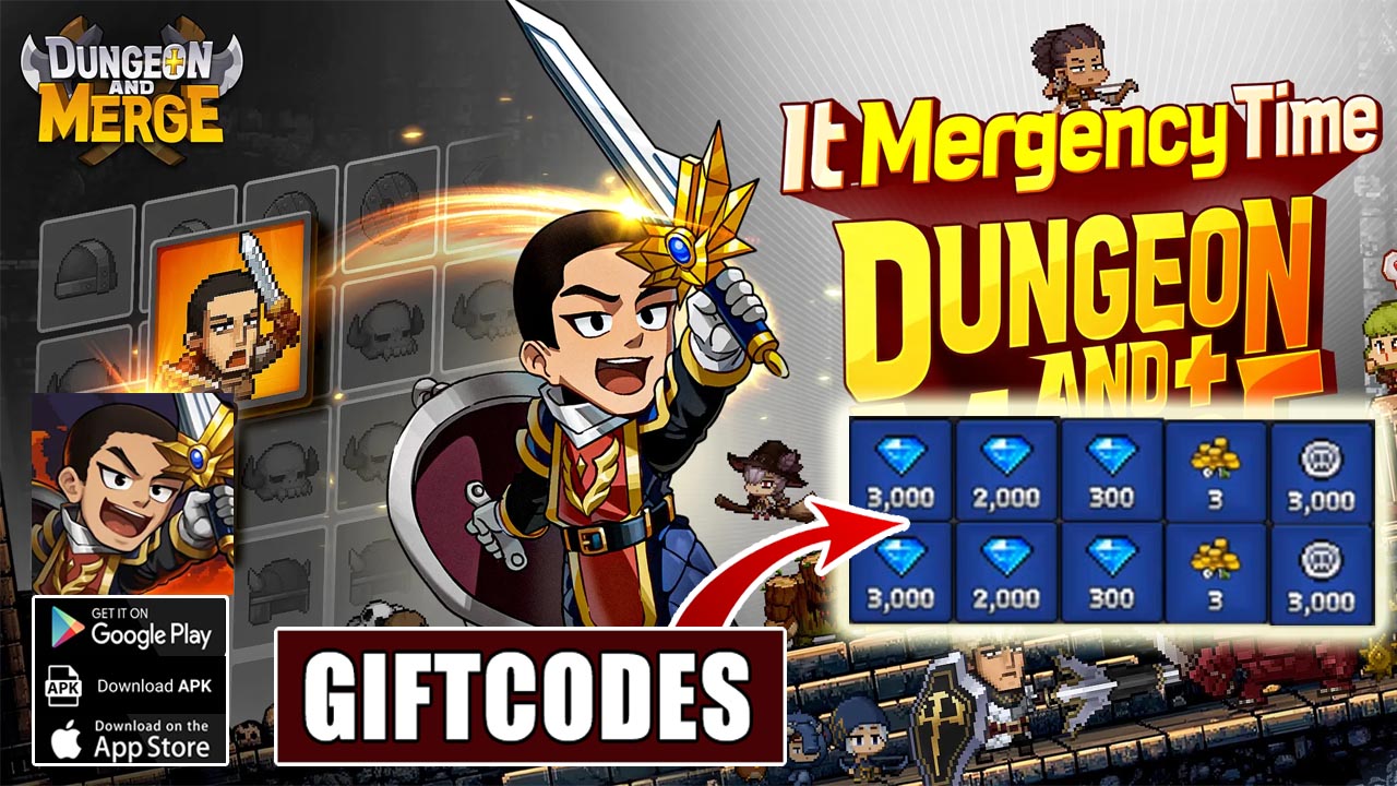 Dungeon And Merge & 10 Giftcodes Gameplay Android iOS APK | All Coupon Codes Dungeon And Merge Idle RPG - How to Redeem Code 