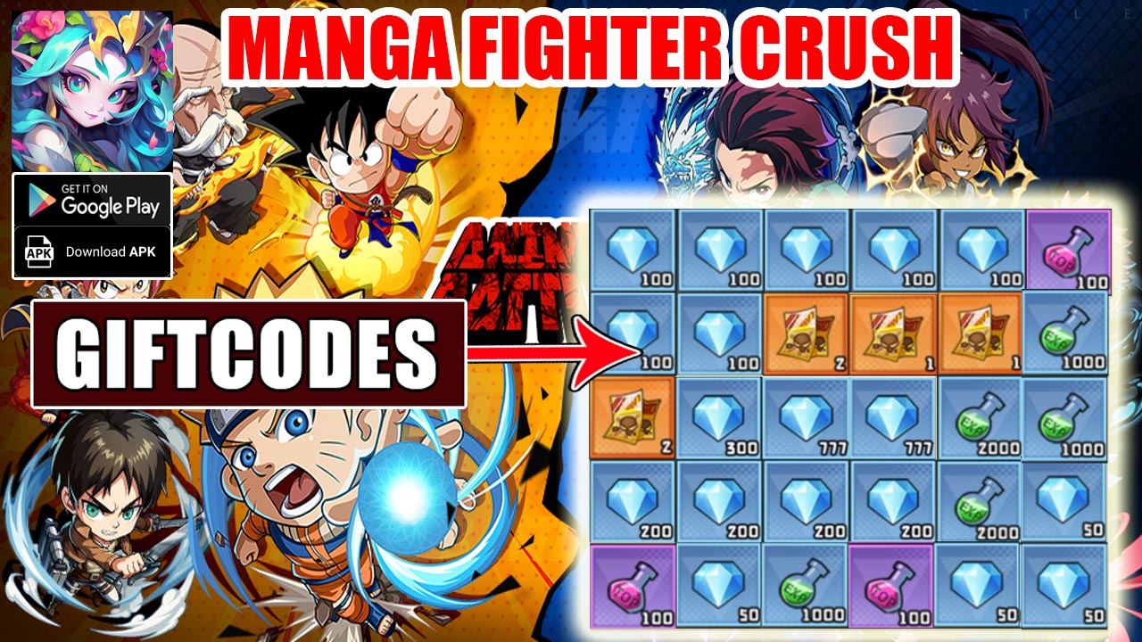 Manga Fighter Crush & 32 Giftcodes | All Redeem Codes Manga Fighter Crush - How To Redeem Code