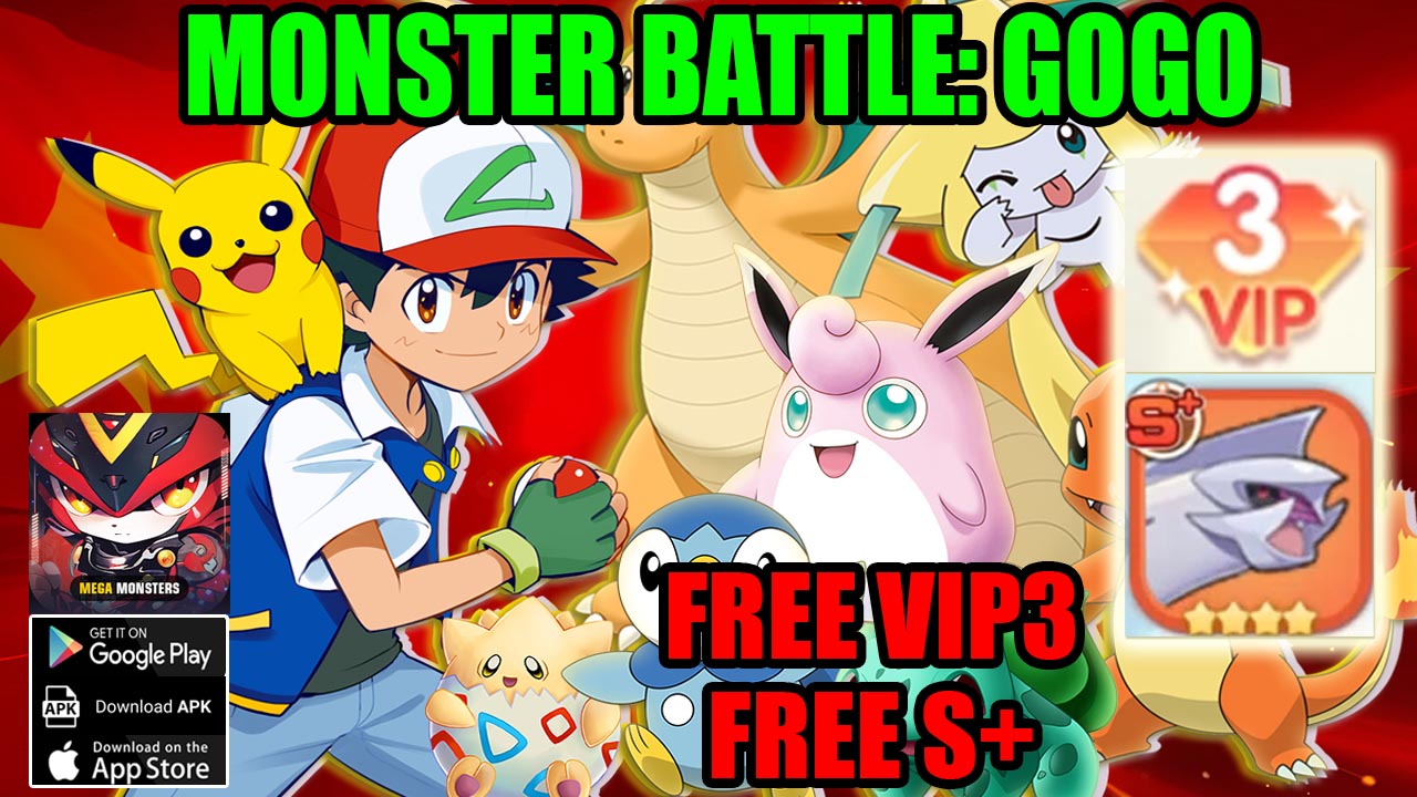 Monster Battle GoGo Gameplay Android iOS APK | Monster Battle GoGo Mobile Pokemon RPG Game by FoxMegaGame 