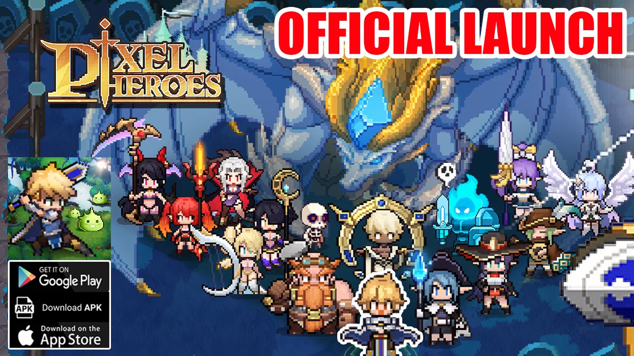 Pixel Heroes Emond Saga Gameplay Android iOS Official Launch | Pixel Heroes Emond Saga Mobile RPG Game by HaoPlay Limited 
