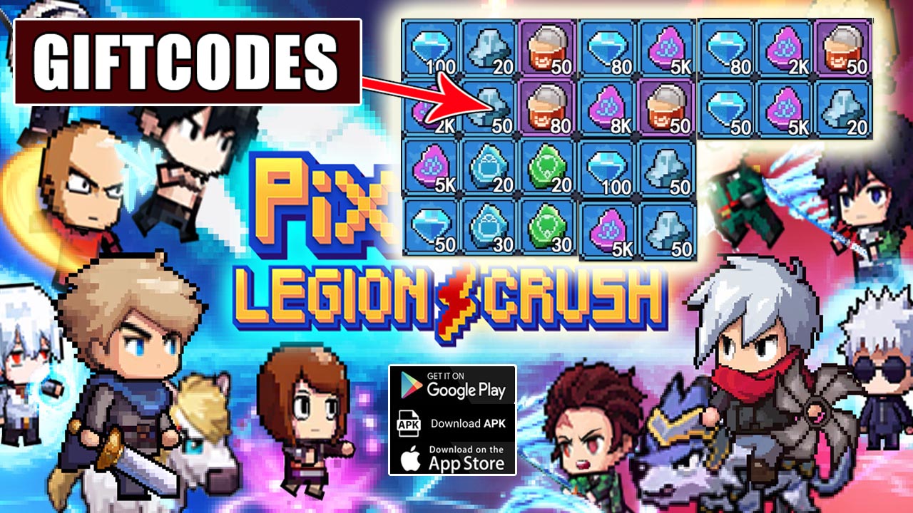 Pixelite Legion Crush & 10 Giftcodes | All Redeem Codes Pixelite Legion Crush - How To Redeem Code 