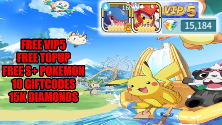 Pocket Awakening Idle Gameplay & 10 Giftcodes Android | Pocket Awakening Idle Mobile Pokemon RPG Free VIP5 - Free Topup - S+ Pokemon - 15K Diamonds