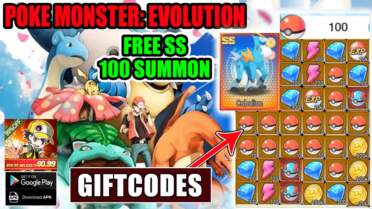 Poke Monster Evolution & 21 Giftcodes | All Redeem Codes Poke Monster Evolution - How To Redeem Code 