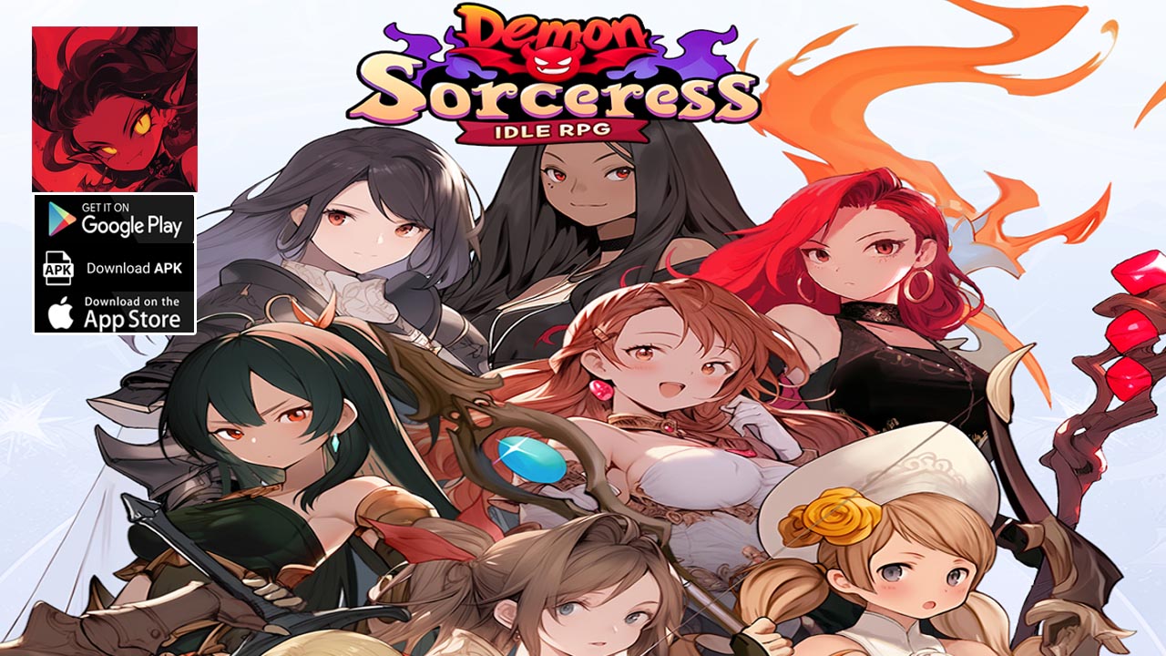 Demon Sorceress Idle RPG Gameplay Android iOS | Demon Sorceress Idle RPG Mobile Game by Volcanus Studio 